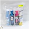 Image 1 : BAG OF 4 FEBREZE AIR FRESHENER SPRAY - VARIETY PK