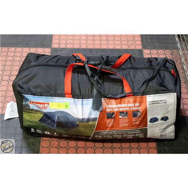 COLEMAN 8 PERSON MODIFIED DOME TENT 144X108X77"