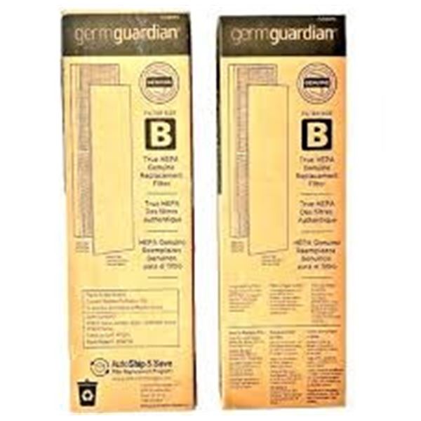 NEW 2 PK OF GERMGUARDIAN REPLACEMENT FILTER SIZE B