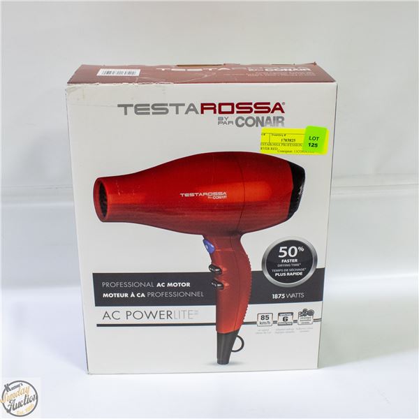 TESTAROSSA PROFESSIONAL HAIR DRYER RED