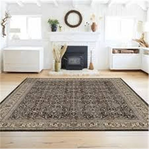 NEW RUGGABLE ALESSIA INDOOR AREA RUG DARK WOOD
