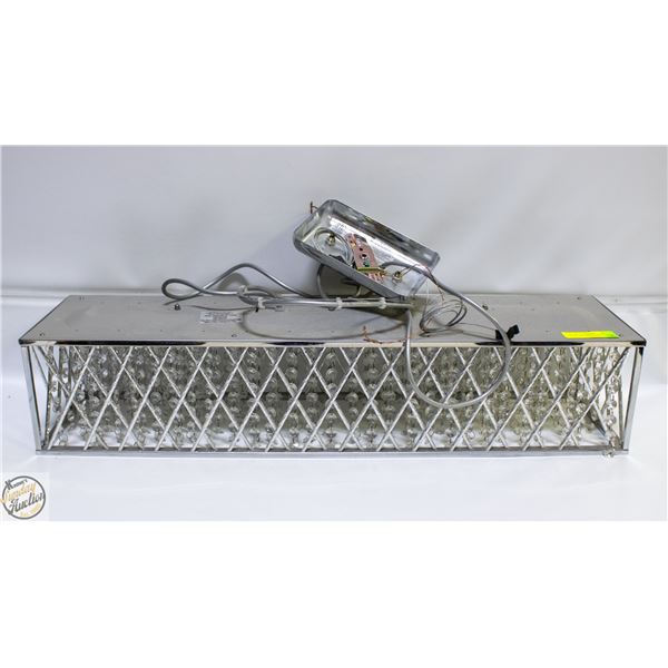 VANITY LED LIGHT FIXTURE WITH DANGLING CRYSTALS &