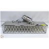 Image 1 : VANITY LED LIGHT FIXTURE WITH DANGLING CRYSTALS &