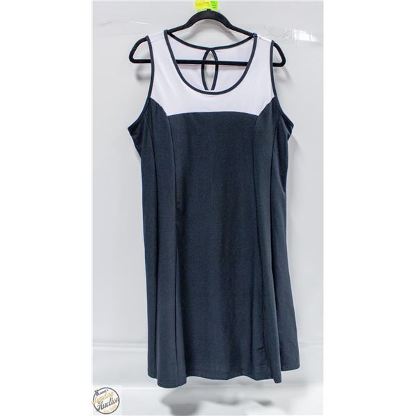 NEW MONDETTA A-LINE BLACK AND WHITE TENNIS DRESS