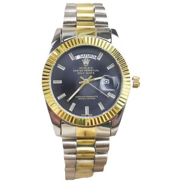 NEW REPLICA ROLEX "DAY DATE" QUARTZ WATCH