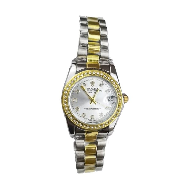 NEW REPLICA ROLEX "DATE-JUST" WOMEN'S QUARTZ WATCH