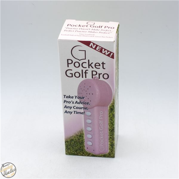 #4396-POCKET GOLF PRO USED TO RECORD TIPS