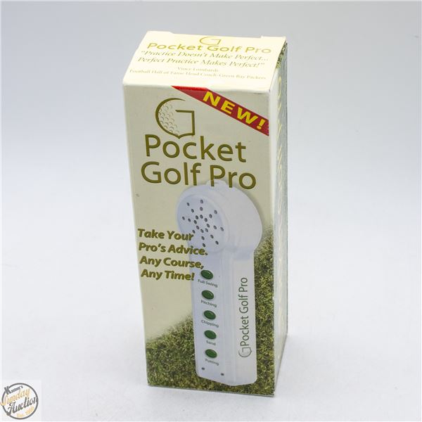 #4397-POCKET GOLF PRO USED TO RECORD TIPS