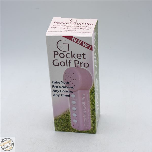 #4398-POCKET GOLF PRO USED TO RECORD TIPS