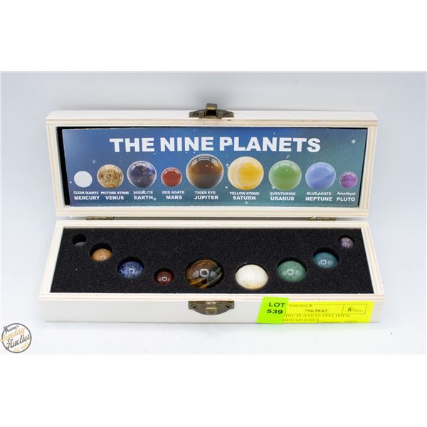 NEW NINE PLANETS SPECIMEN POLISHED SPHERES