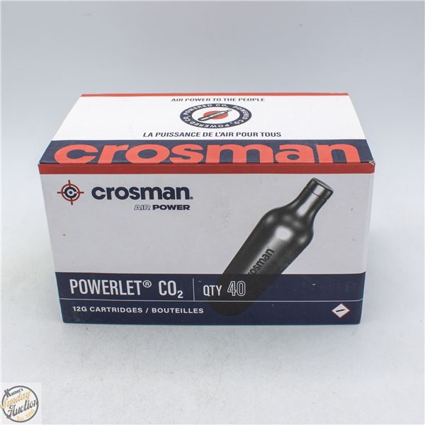 CROSMAN POWERLET CO2 CARTRIDGES 40 PACK