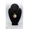 Image 1 : AMMONITE FOSSIL PENDANT WITH NECKLACE