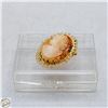 Image 1 : VINTAGE SHELL CAMEO BROOCH, SIGNED “EMBY