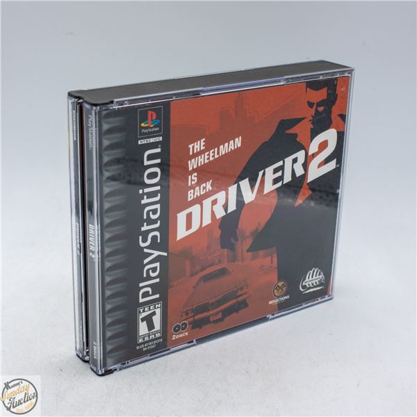 DRIVER 2 PLAYSTATION 1 2 DISK GAME, COMPLETE