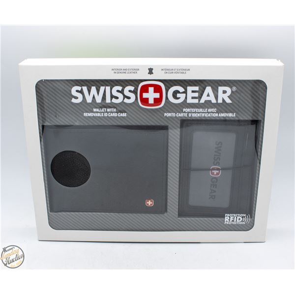 NEW SWISS GEAR WALLET W/ REMOVABLE ID CARD CASE