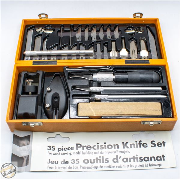 35-PIECE PRECISION KNIFE SET FOR WOOD