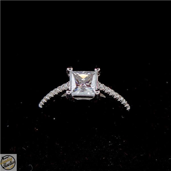 #4361-1.00 CT GRA CERTIFIED PRINCESS CUT MOISSANIT