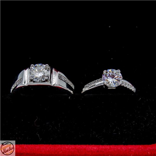 #4373-MATCHING HIS AND HERS WEDDING SET WITH