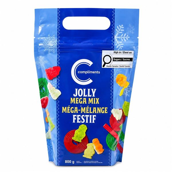 COMPLIMENTS JOLLY MEGA MIX CANDY 800G EXP 07/26