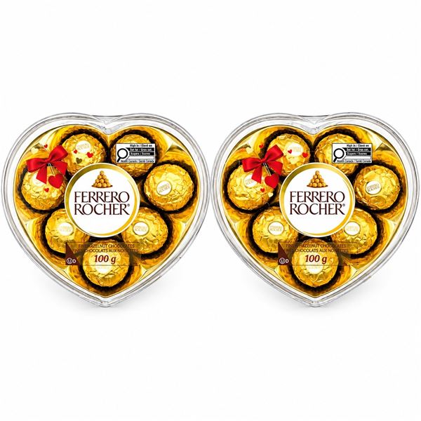 2 FERRERO ROCHER HEART GIFT BOX 100G EXP 20/06/26