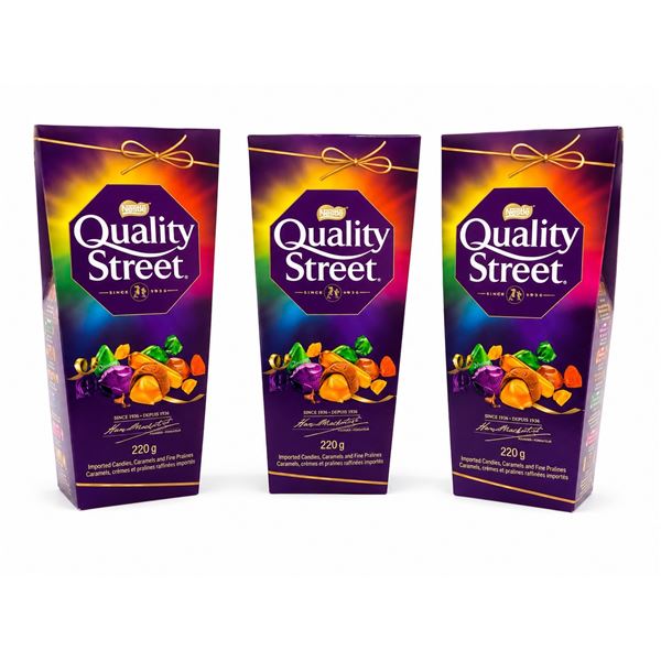 3 NESTLE QUALITY STREET BOX 148G EXP 31/05/26
