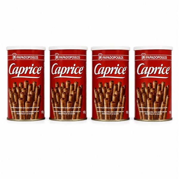 4 PAPADOPOULOS CAPRICE WAFER ROLLS 115G EXP 07/26