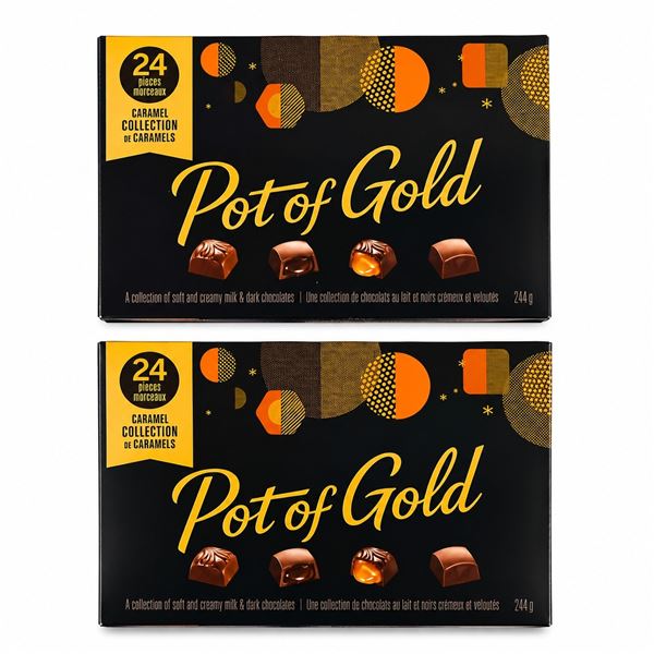 2 POT OF GOLD CARAMEL COLLECTION 244G EXP 04/26
