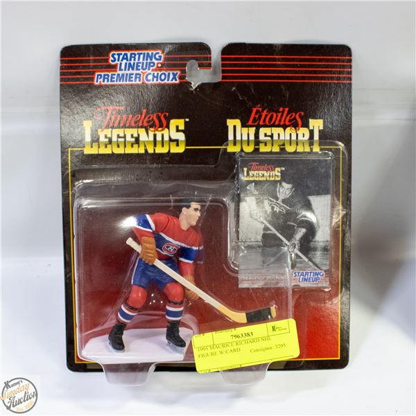1995 MAURICE RICHARD NHL FIGURE W/CARD