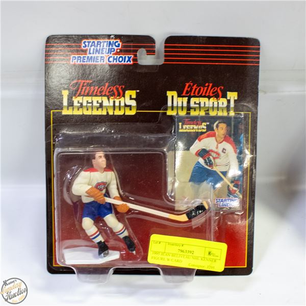 1995 JEAN BELIVEAU NHL KENNER FIGURE W/CARD