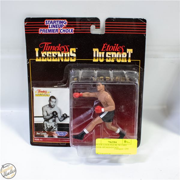 1994 JOE LOUIS FIGURE W/CARD NEVER OPENED-ESTATE
