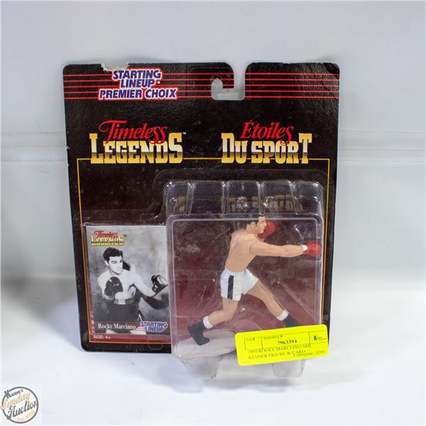 1995 ROCKY MARCIANO NHL KENNER FIGURE W/CARD