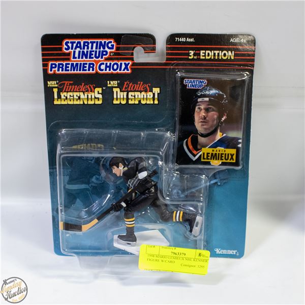 1998 MARIO LEMIEUX NHL KENNER FIGURE W/CARD
