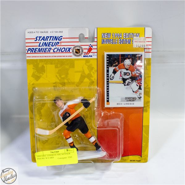 1994 ERIC LINDROS NHL KENNER FIGURE W/CARD
