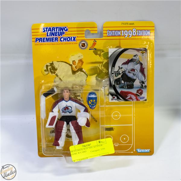 1998 PATRICK ROY NHL KENNER FIGURE W/CARD