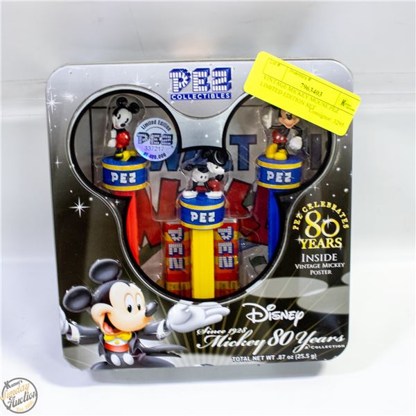 VINTAGE MICKEY MOUSE PEZ LIMITED EDITION SET