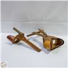 Image 1 : 2 ANTIQUE - ENGRAVED MARKED 1883 - WOOD