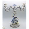 Image 1 : DRESDEN FIGURAL CANDELABRA PORCELAIN FIGURINE