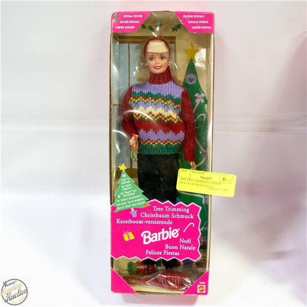 1998 TREE TRIMMING BARBIE NEVER OPENED-ESTATE