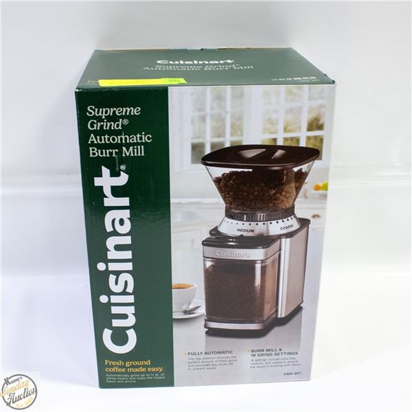 NEW CUISINART SUPREME GRIND AUTOMATIC BURR