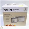 Image 1 : NEW BELLA DIGITAL SLOW COOKER SET, 6QT & 2 QT