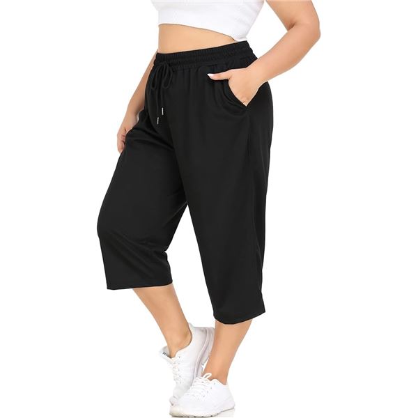 NEW FOREYOND PLUS SIZE CAPRI PANTS FOR WOMEN LOOSE