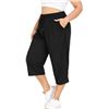 Image 1 : NEW FOREYOND PLUS SIZE CAPRI PANTS FOR WOMEN LOOSE