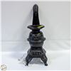 Image 1 : 1970'S BLACK CERAMIC STOVE LIGHT 22" HIGH