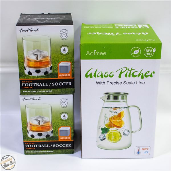 NEW AOFMEE GLASS PITCHER BPA FREE