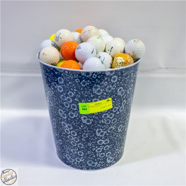 LOT OF GOLF BALLS