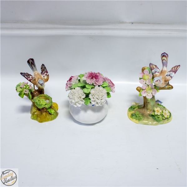 LOT OF BONE CHINA FIGURINES