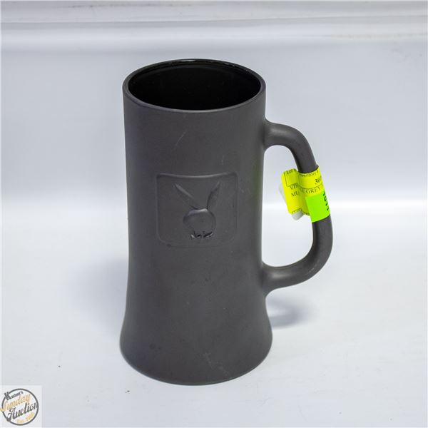 VINTAGE GREY PLAYBOY BEER MUG