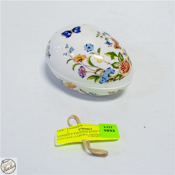 AYNSLEY ENGLISH BONE CHINA COTTAGE GARDEN TRINKET