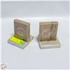 Image 1 : PAIR STONE BEAR AND MOUNTAIN SHEEP CARVED BOOK