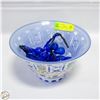 Image 1 : VINTAGE COLBALT BLUE GLASS GRAPES IN DISH